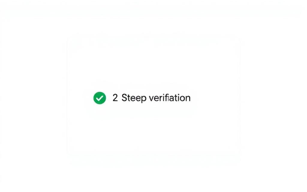 Google 2-Step Verification enabled with green checkmark