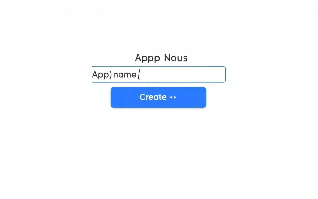 Google App passwords screen with App name input field and Create button