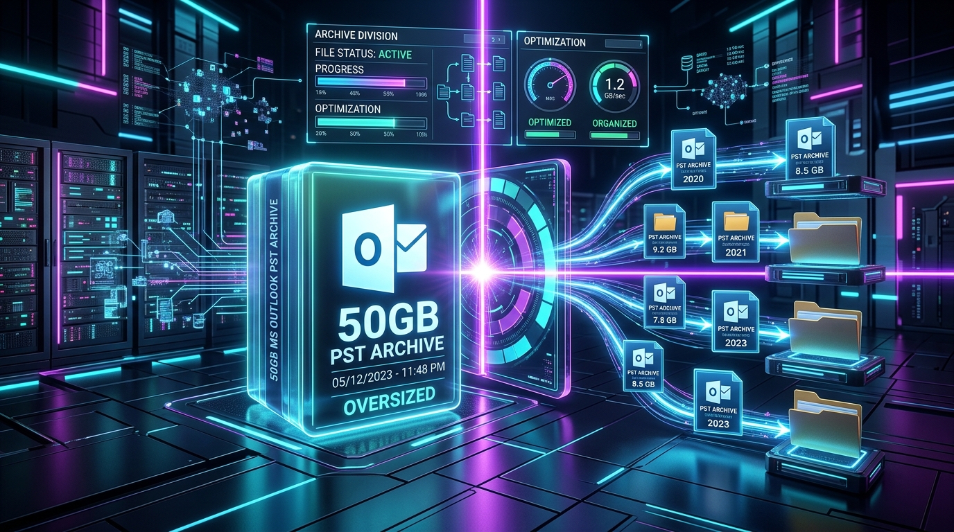 Defeating the 50GB Limit: How to Safely Divide Oversized Outlook PST Files